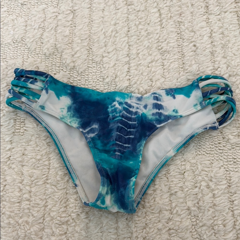 Blue Tie-Dye Women's Swim Bottom